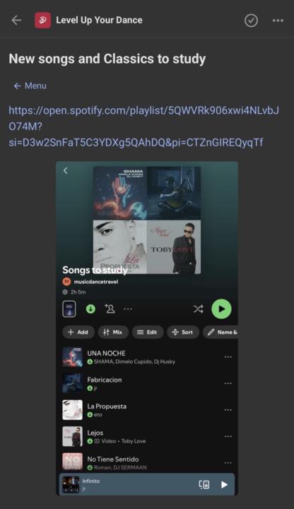 Songs to study for competition!