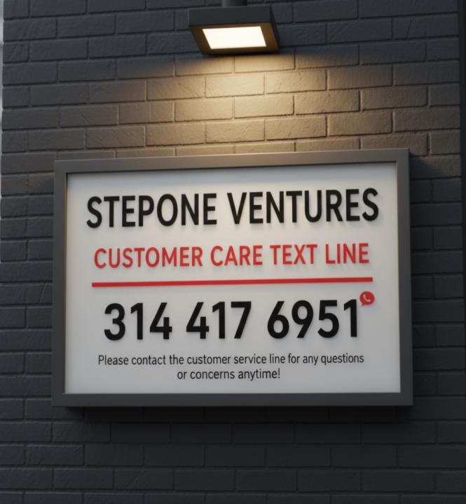 Customer service text line