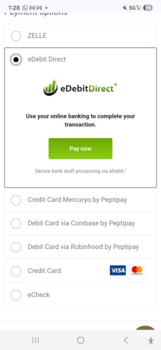 Venmo no longer an option 