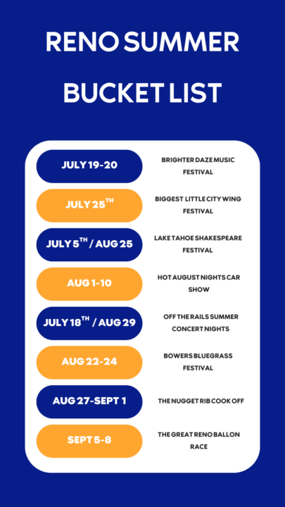 Reno Summer Bucket List – Mark Your Calendars!