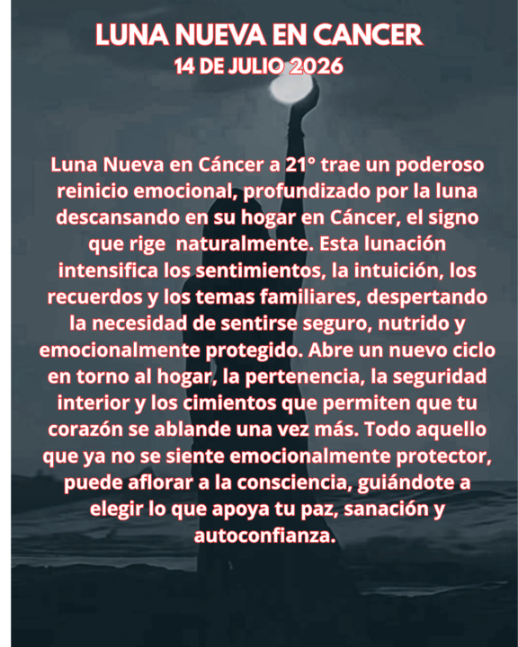 LUNA NUEVA EN CÁNCER 