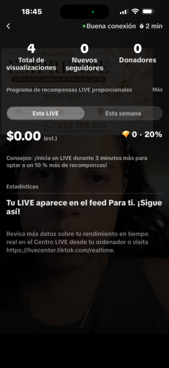 La carrera de resistencia- TikTok Live te dice si tu Live se muestra correctamente - 