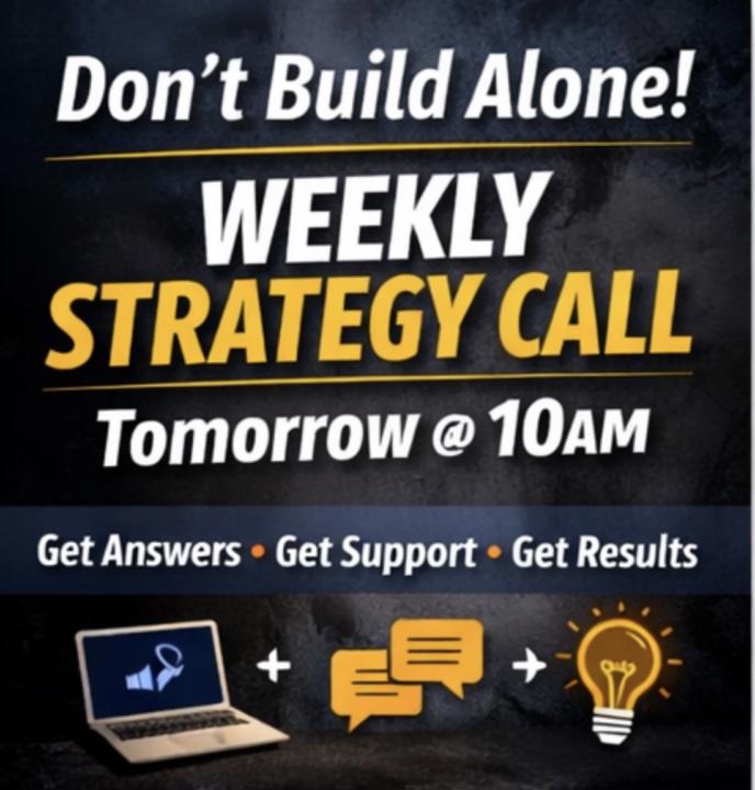 The Weekly Call Where You Get Clarity, Support, and Real Momentum