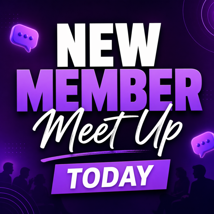 NEW MEMBER MEETUP is about to start.