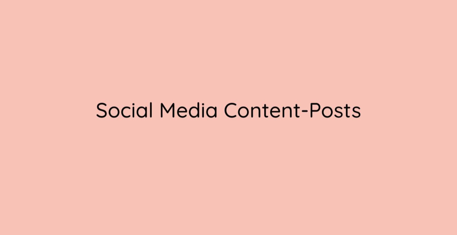 Social Media Content