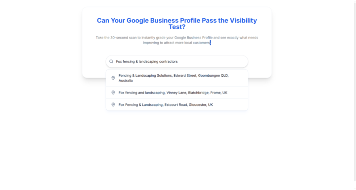 If a business does not come up on the search?