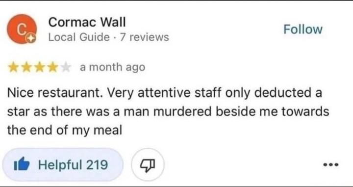 Deducted 1 Star....