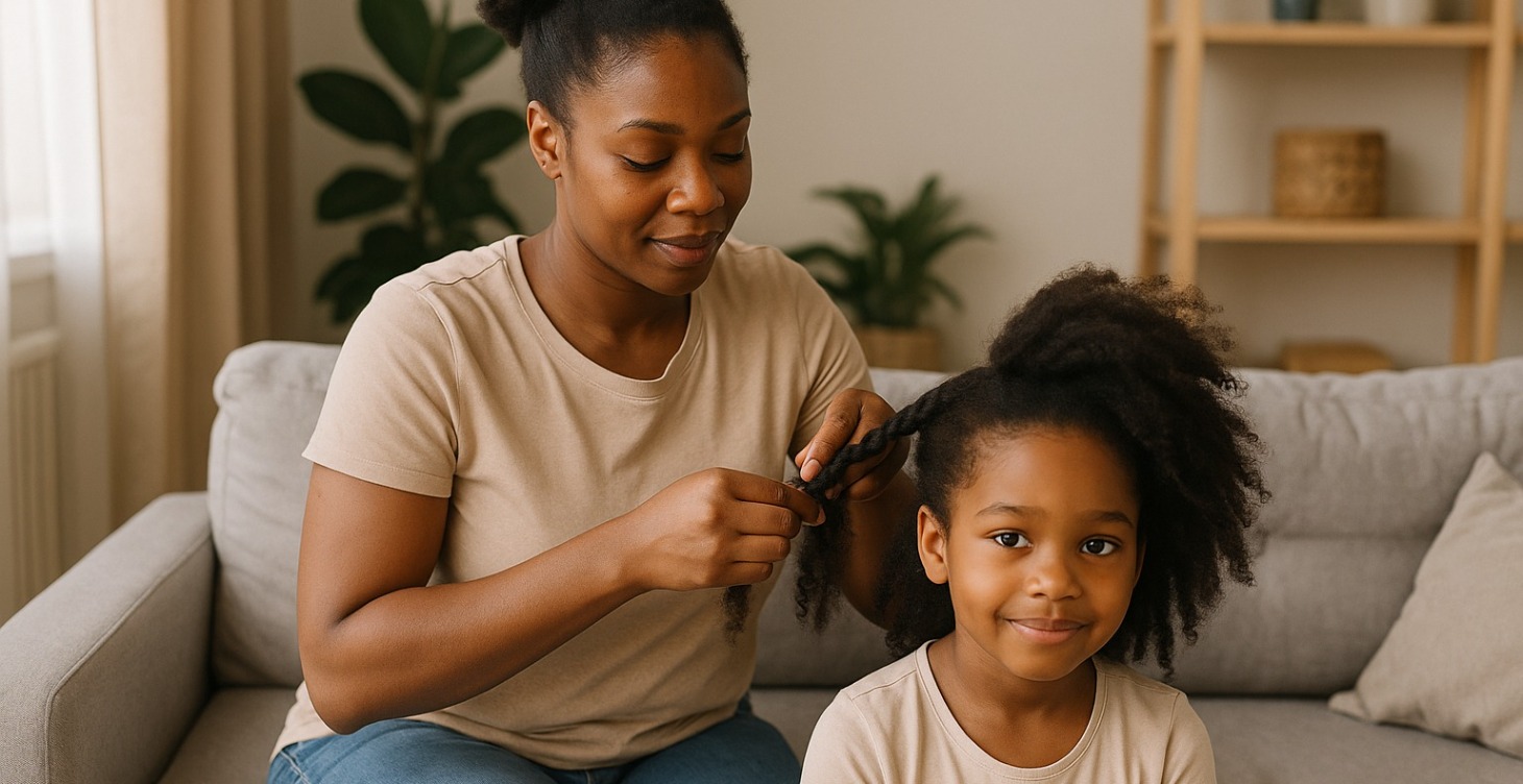 Entretenir les cheveux texturés d'un enfant