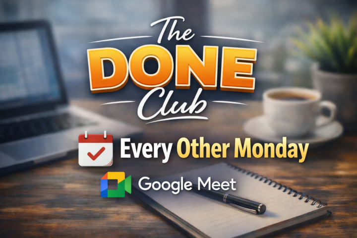 On Monday its Get it Done Club Time