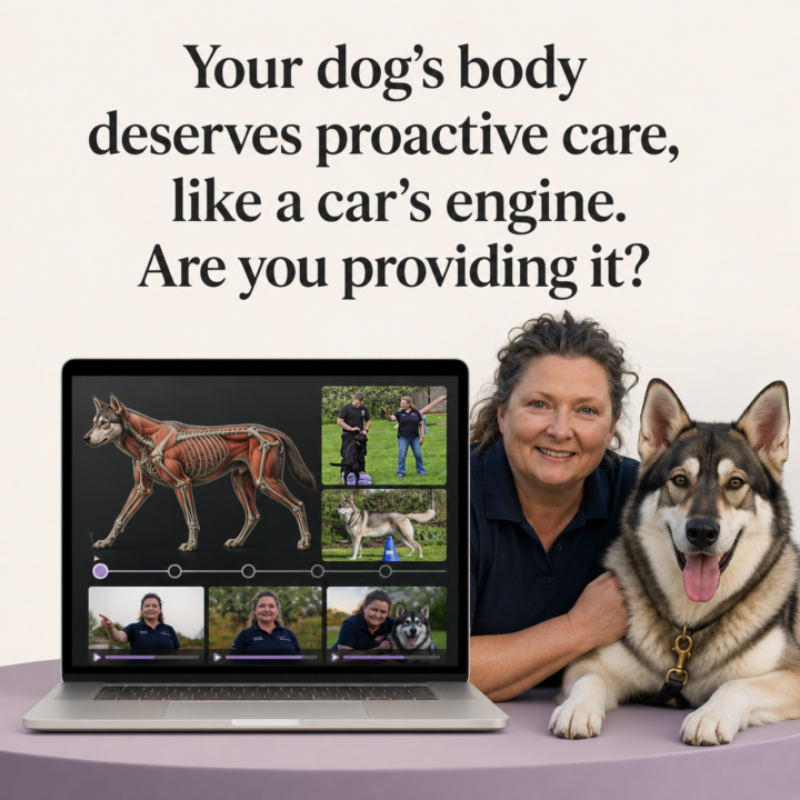 Core conditioning is proactive, preventative care for your dogs body