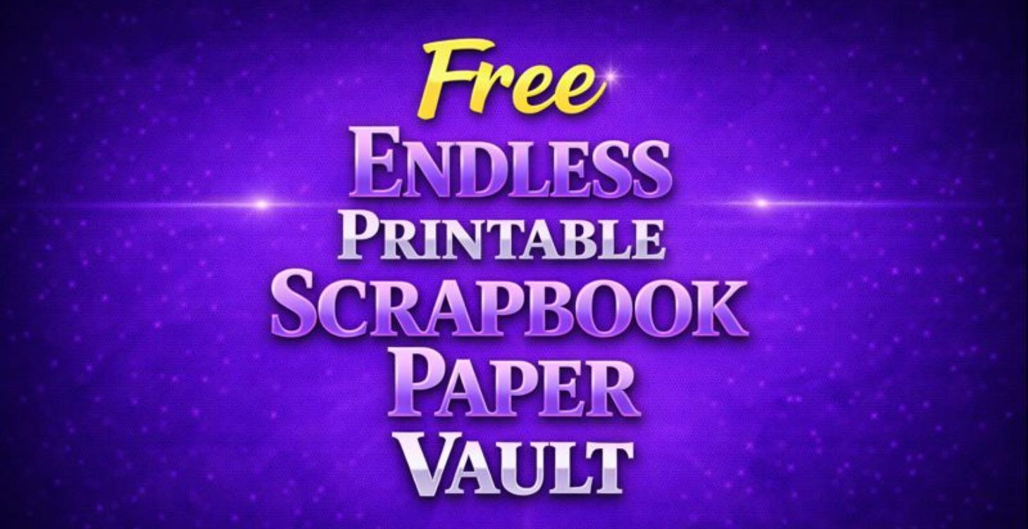 Free Endless Printable Scrapbook Paper Vault