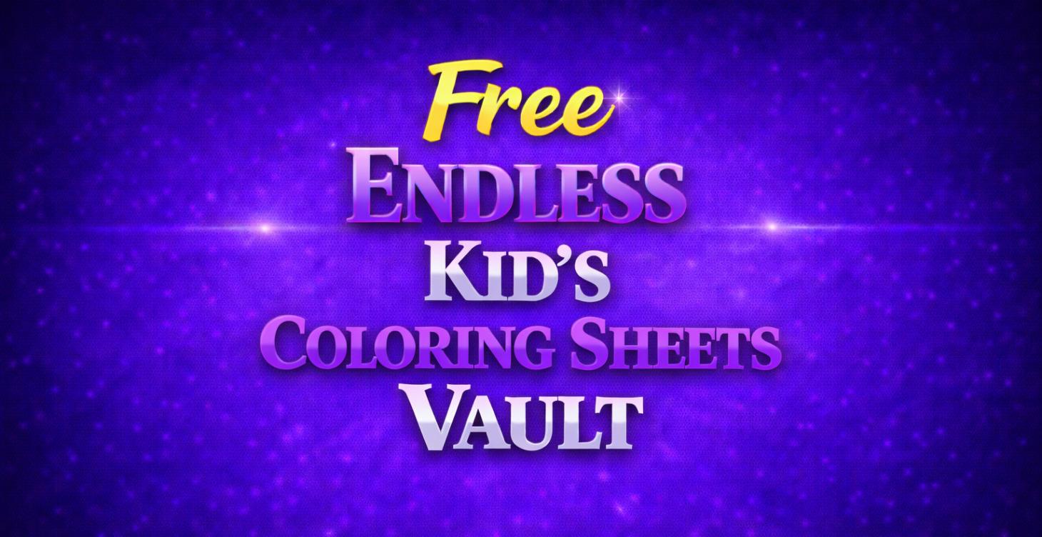 Free Endless Kid's Coloring Sheet Vault