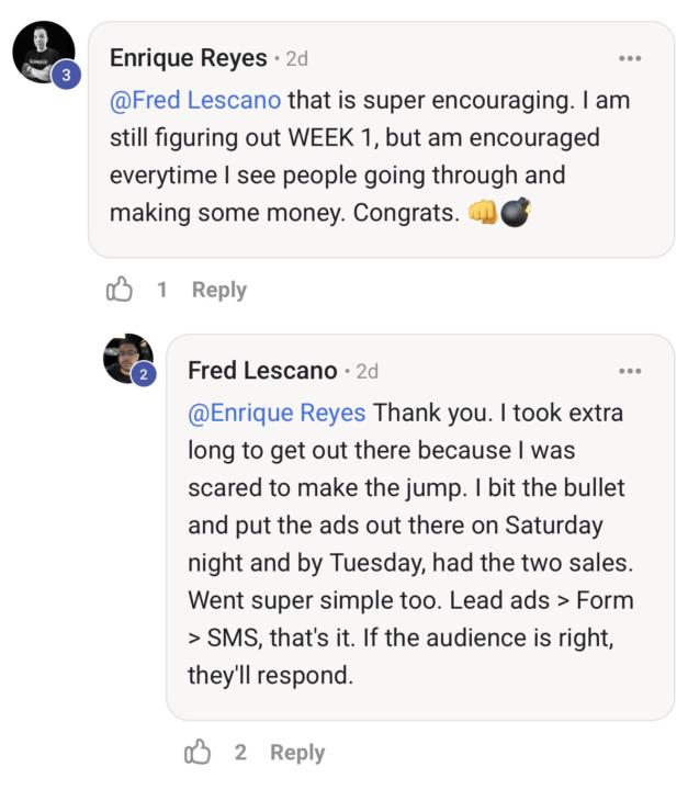 ☝️$20 on ads… $2k MRR.