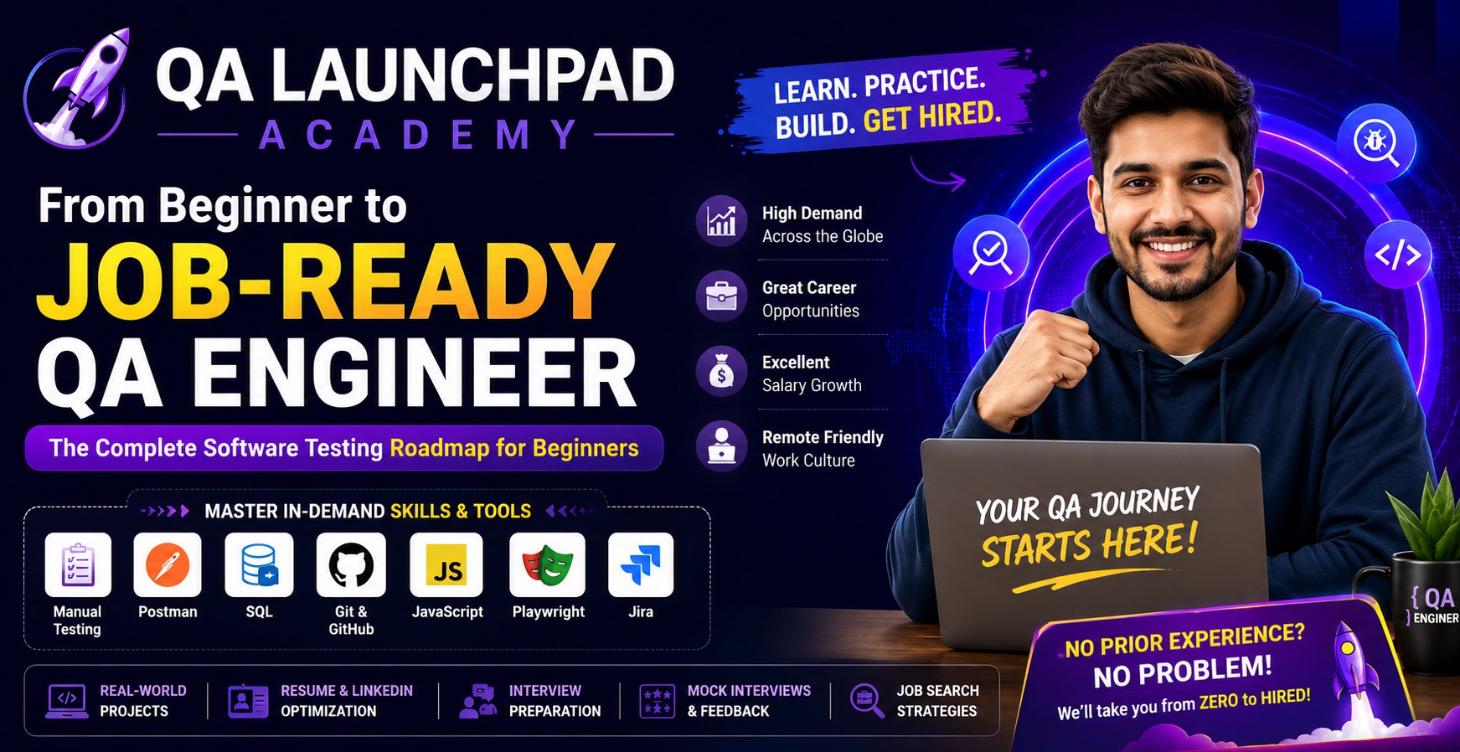 QA launchpad : From beginner to job ready
