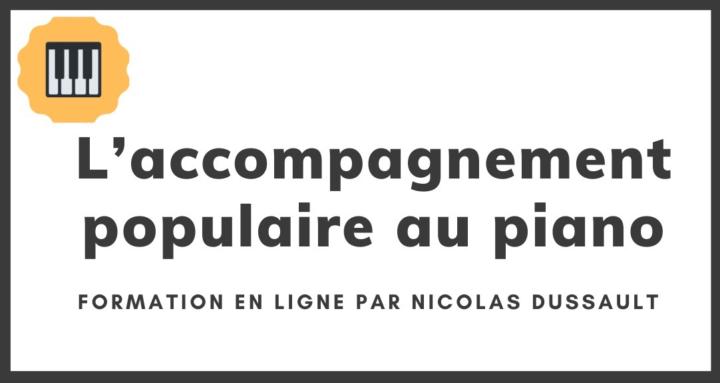 L'accompagnement pop au piano