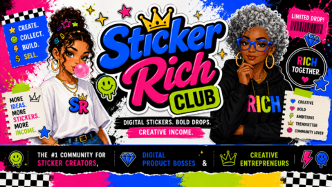 Sticker Rich Club gallery image