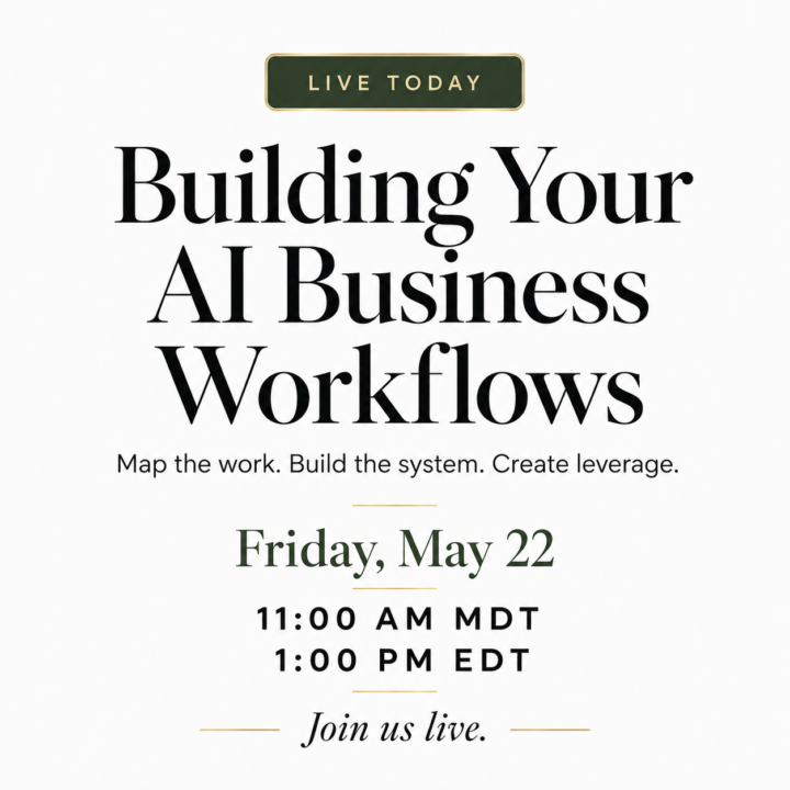 🚨 Live in 40 - Building Your AI Business Workflows 
