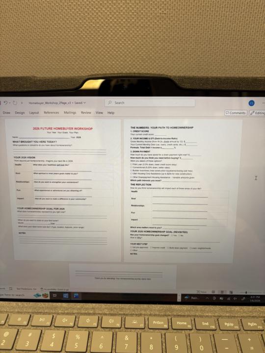Workshop Sheet Creation