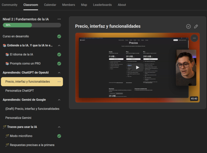 Nuevo contenido en Classroom
