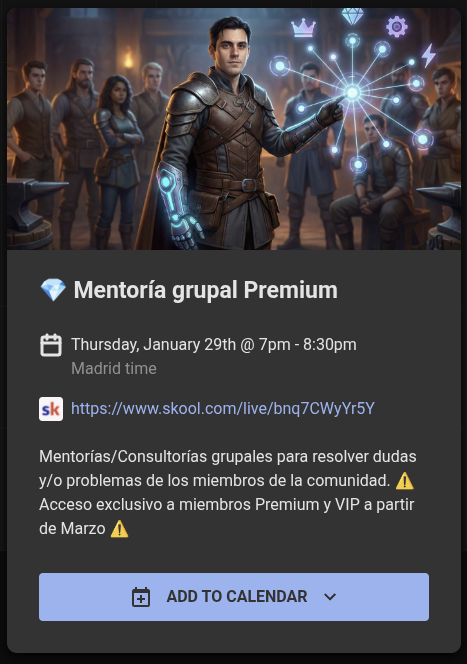 🎁 Mentorías gratis para todos