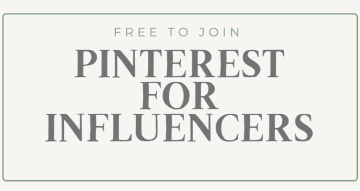 Pinterest for Influencers
