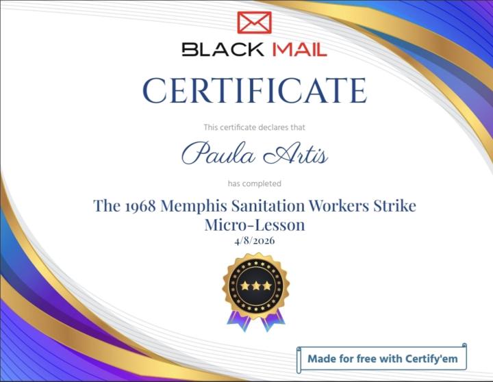 Black Sanitary Workers Strike