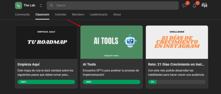 Nuevo contenido publicado. 