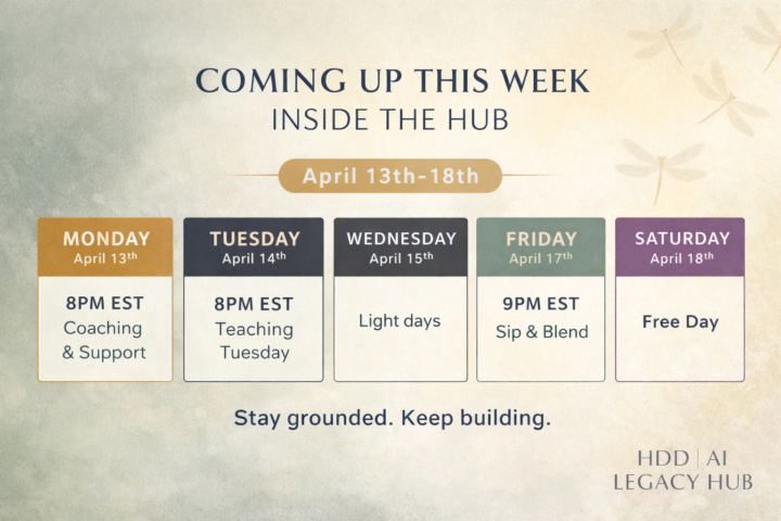 COMING UP THIS WEEK INSIDE THE HUB