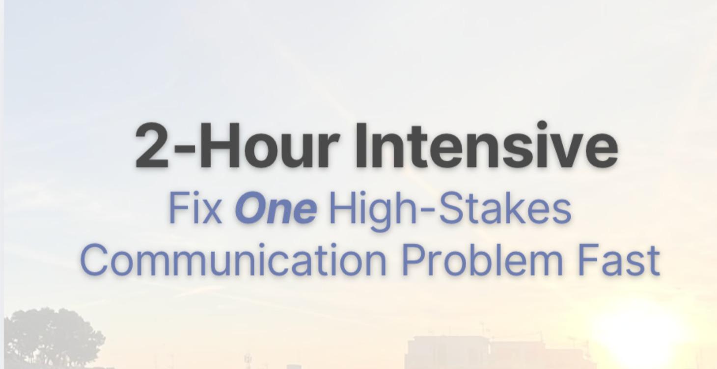 2-Hour Intensive for Strategy