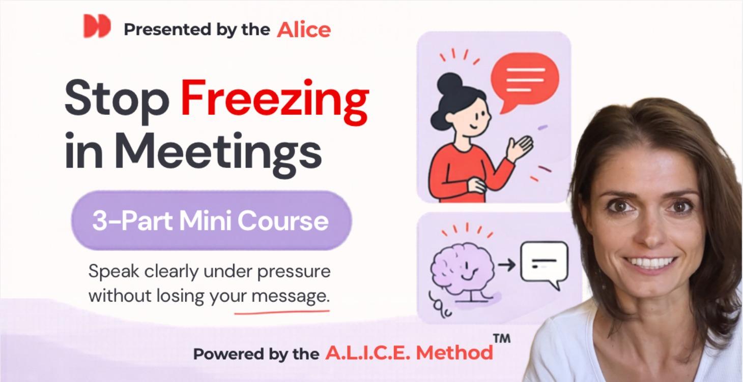 Stop Freezing in Meetings Mini Course