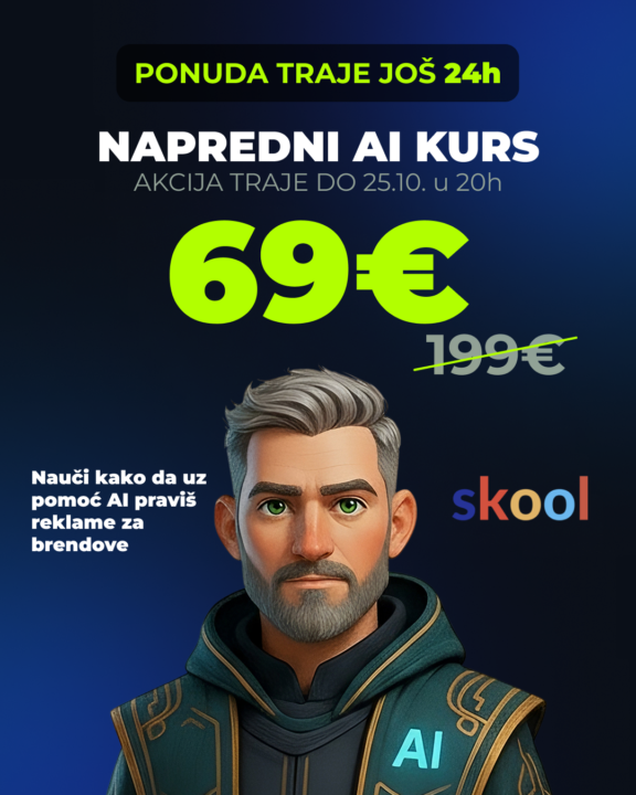 Napredni AI kurs kreće sutra!