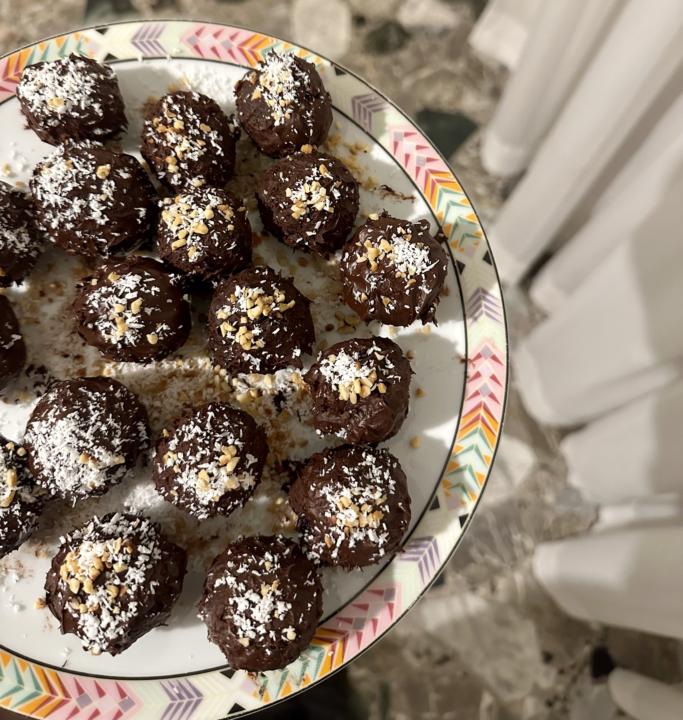 Date, Cocoa & Dark Chocolate Truffles