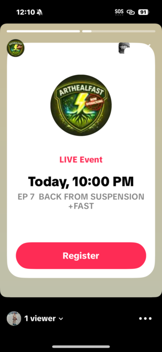 TikTok live stream tonight at 10pm 