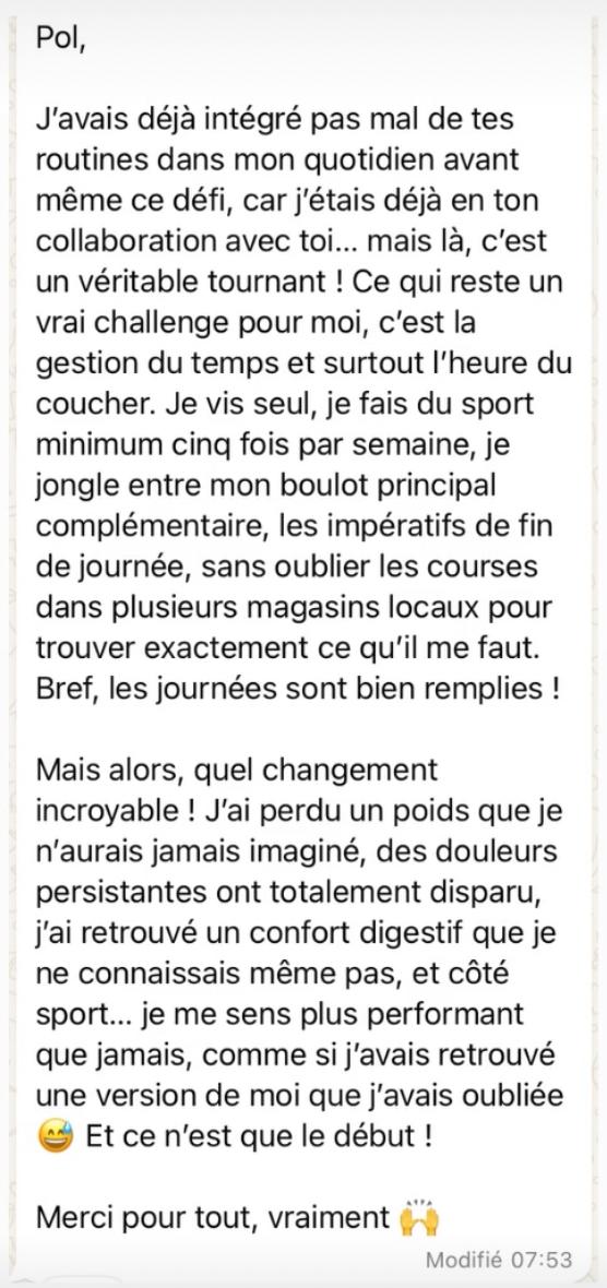LA VOIE ANTI-FATIGUE