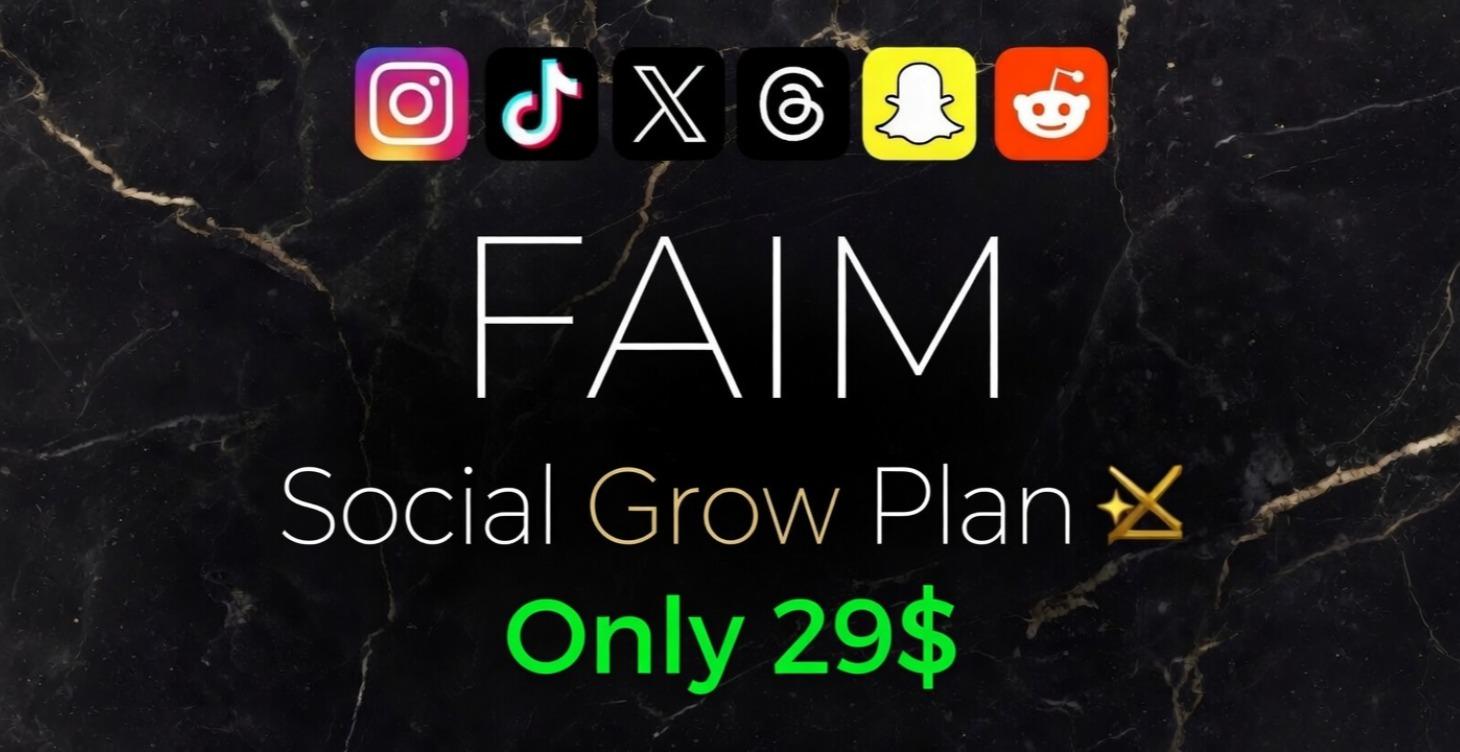 Social media - Grow Plan 🔥