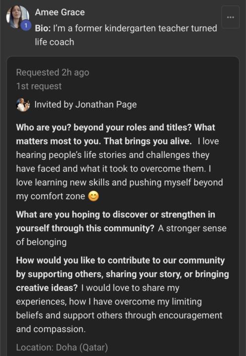 Welcome Amee to the group. 