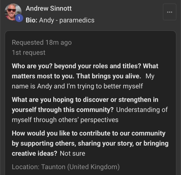 Welcome Andrew to the community 