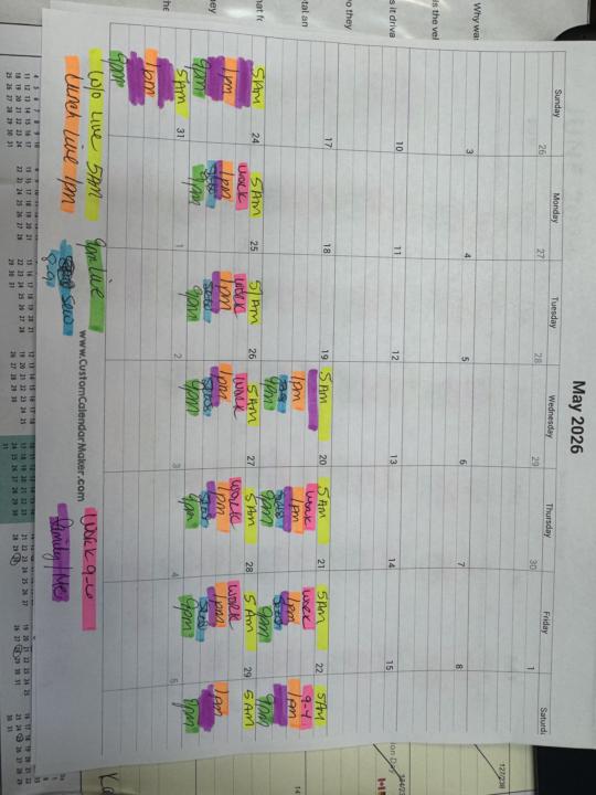 Schedule Built 