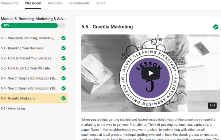 Just finished marketing module