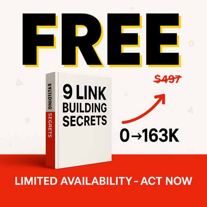 I'm giving away my entire link building system for FREE right now.