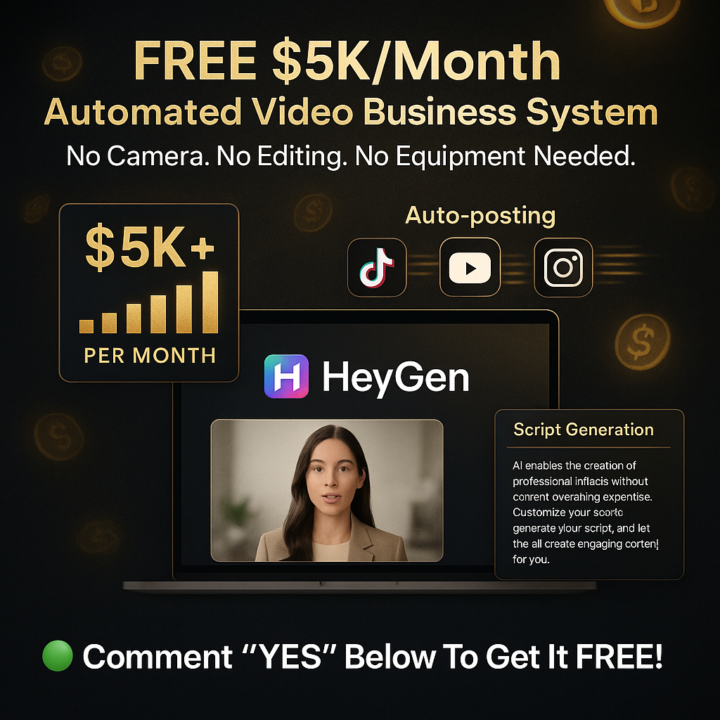 FREE System That Makes $5,000+ Monthly From Automated Videos!