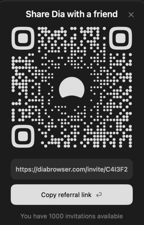 1,000+ Invitation Codes for DIA 🤯