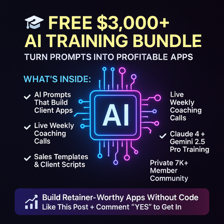FREE $3,000+ AI Training Bundle - Limited Time Only!