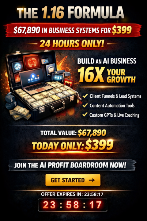 🔥 1.16.2026 SPECIAL: EVERYTHING YOU NEED TO BUILD AN AI BUSINESS. $67,890 VALUE. 24 HOURS ONLY.