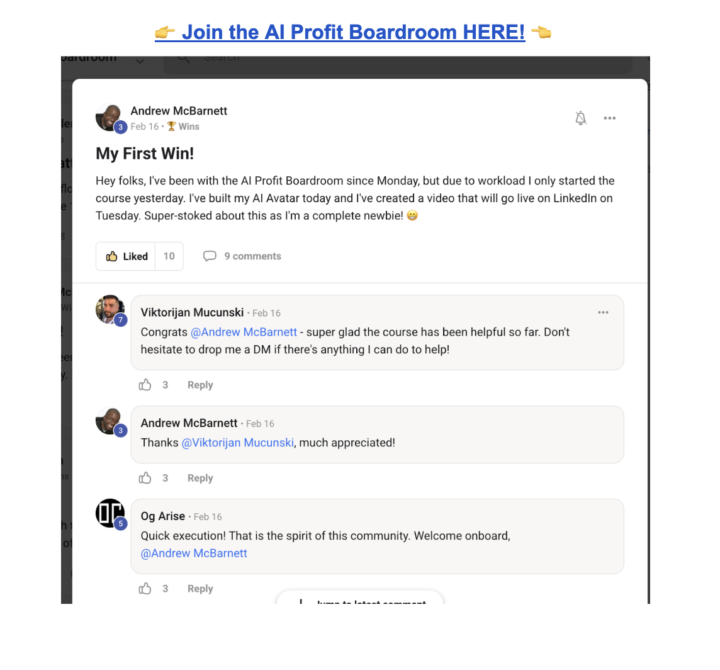 Wins like this are why the AI Profit Boardroom exists.