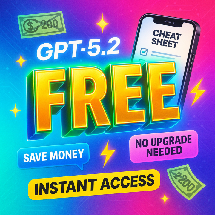 FREE $200 GPT 5.2 Cheat Sheet - Limited Time Only!