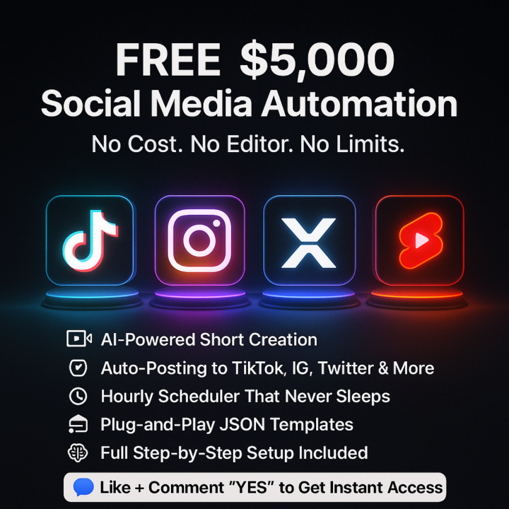 FREE $5,000 Social Media Automation - Yours At No Cost!