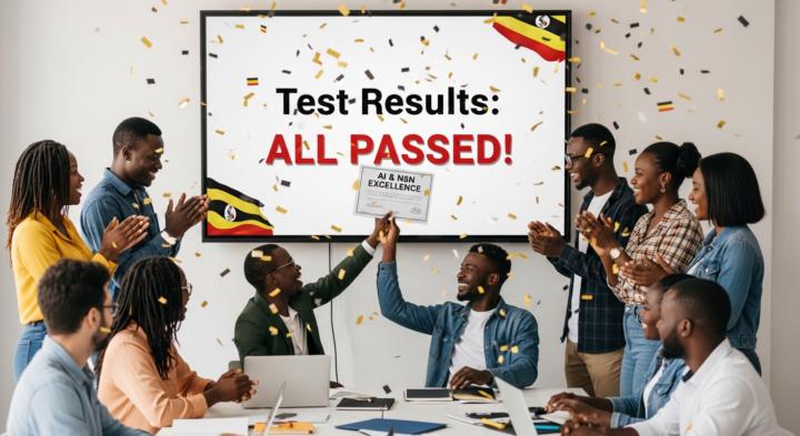 Celebrating: Uganda Team AI training Test Results!!!!