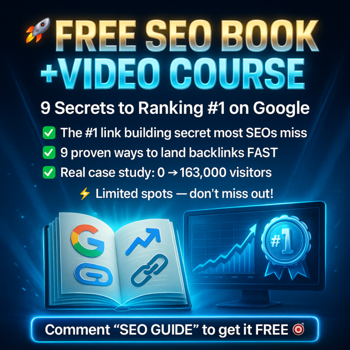 🚀 FREE SEO BOOK + VIDEO COURSE