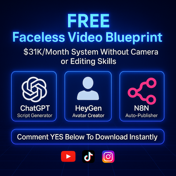 FREE Faceless Video Blueprint Made Me $31K This Month! 🤯